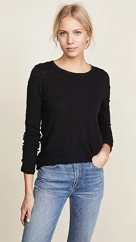 ATM Anthony Thomas Melillo Long Sleeve Destroyed Wash Tee