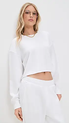 ATM Anthony Thomas Melillo French Terry Cut Off Sweatshirt