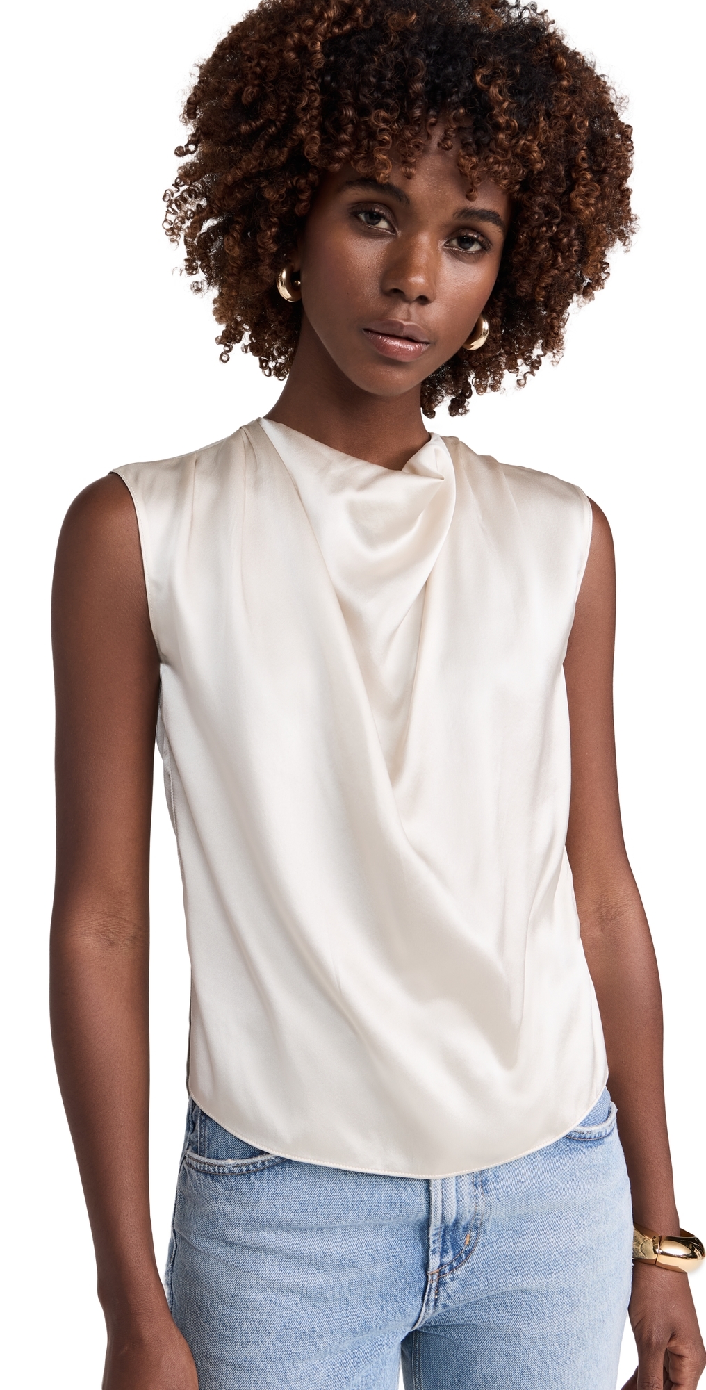 Amanda Uprichard Freya Top Chalk In Chalk