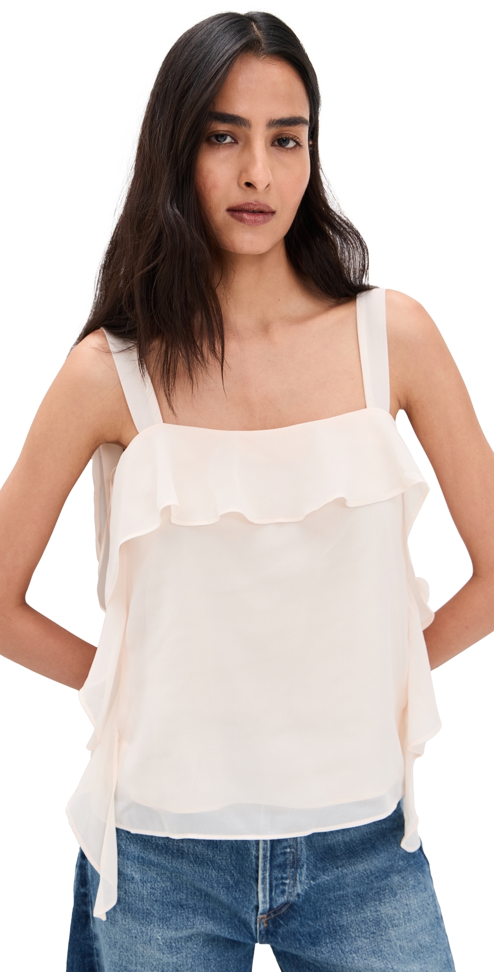 Amanda Uprichard Pinot Top Antique White In White