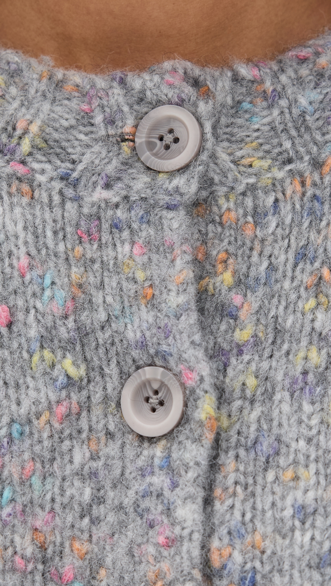 Autumn Cashmere Confetti Cable Boxy Cardigan thumbnail