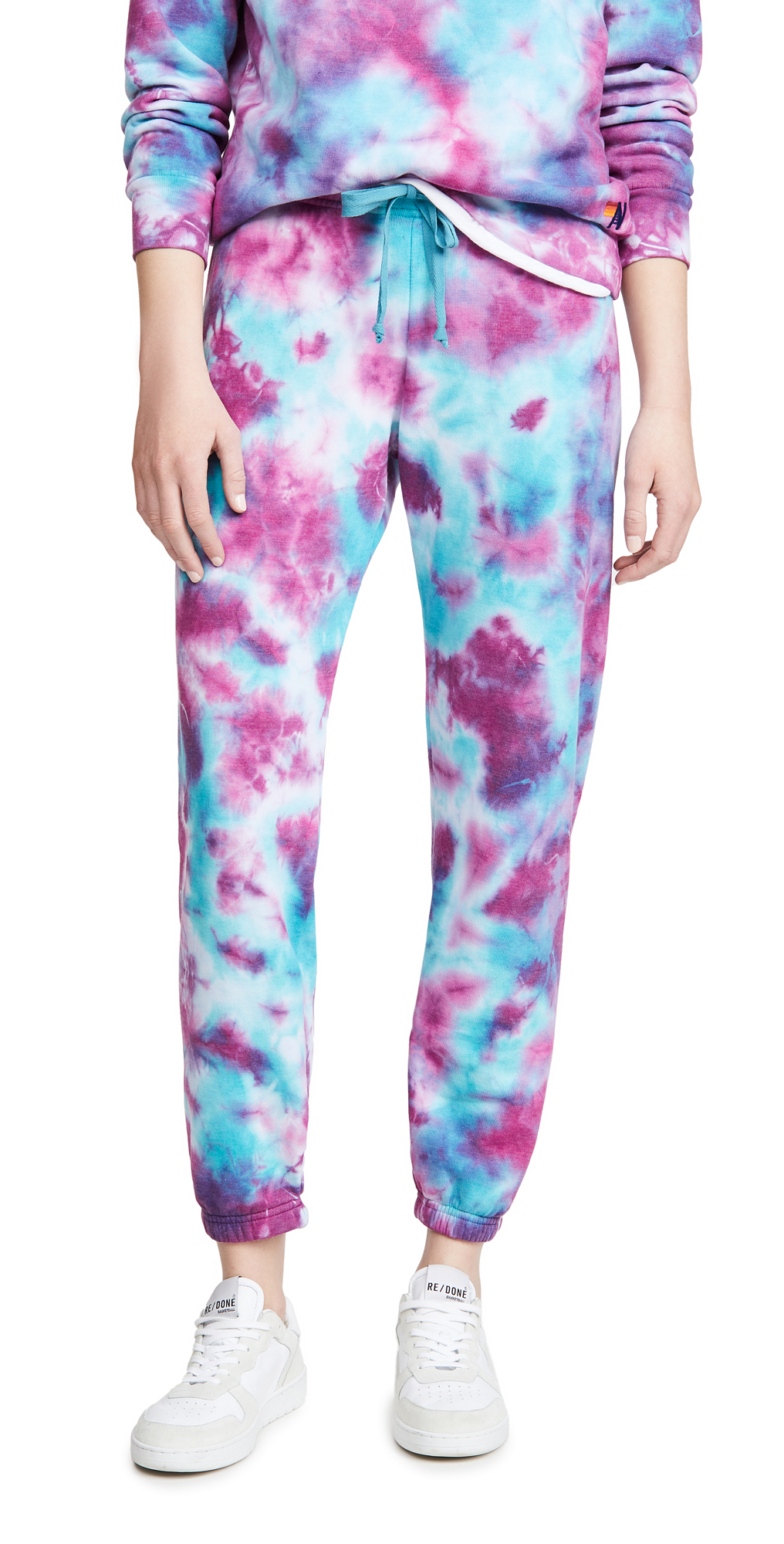 Tie dye aviator nation sweatpants clearance