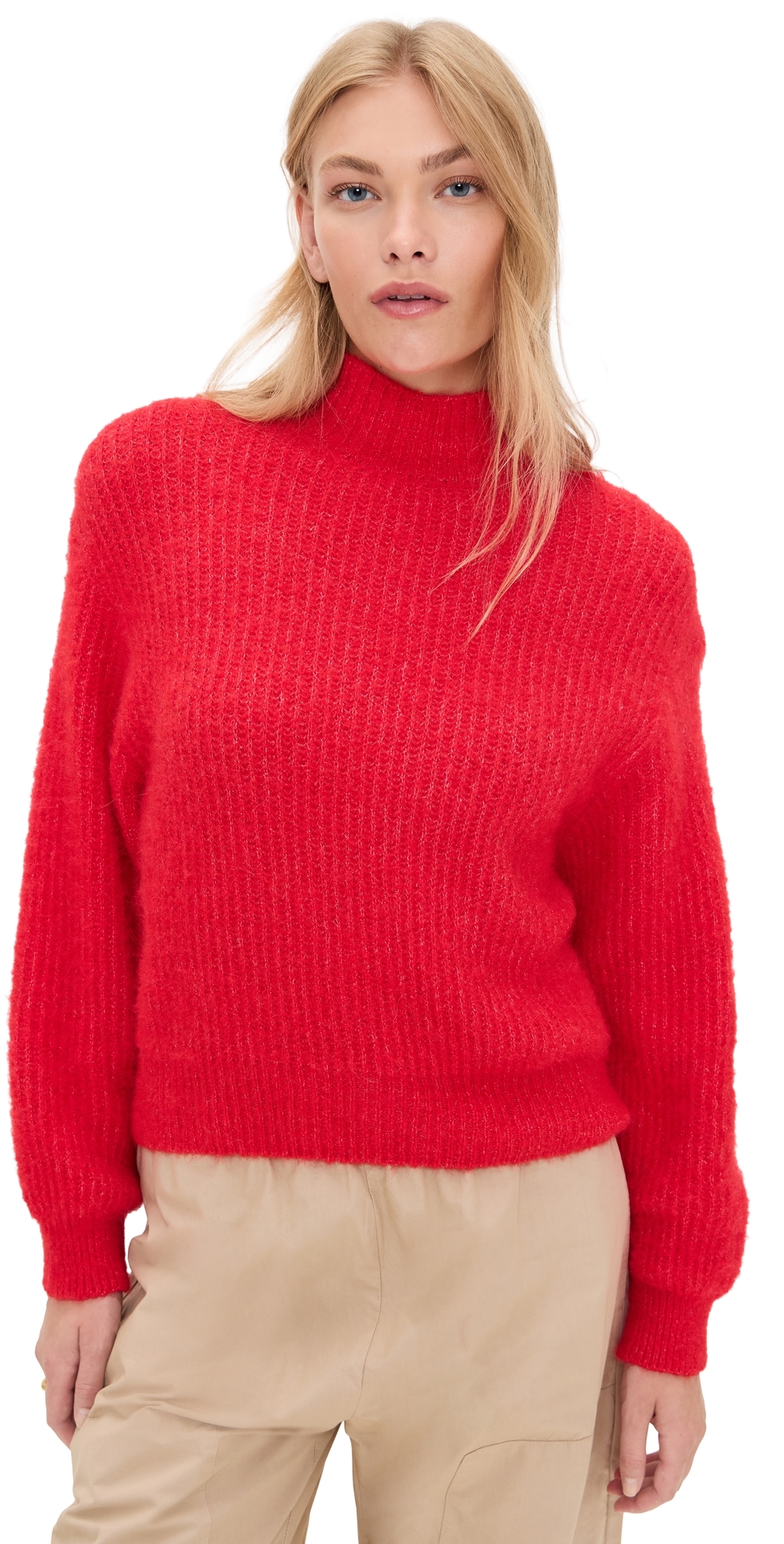 American Vintage East Sweater Piment Chine In Red