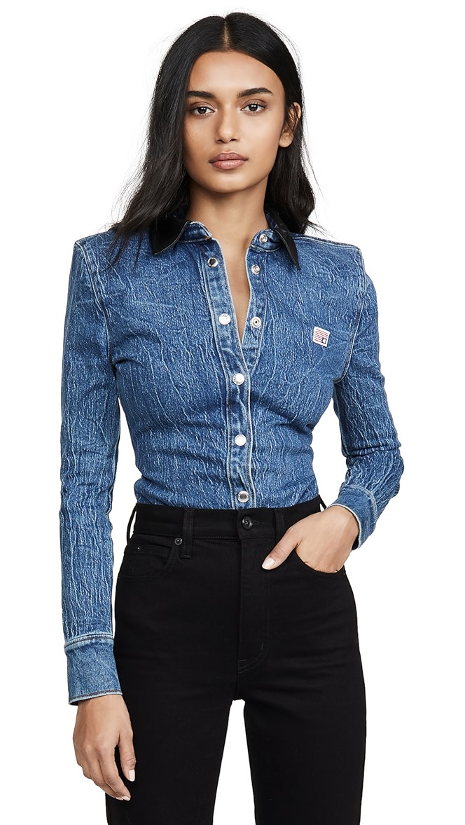 alexander wang denim top