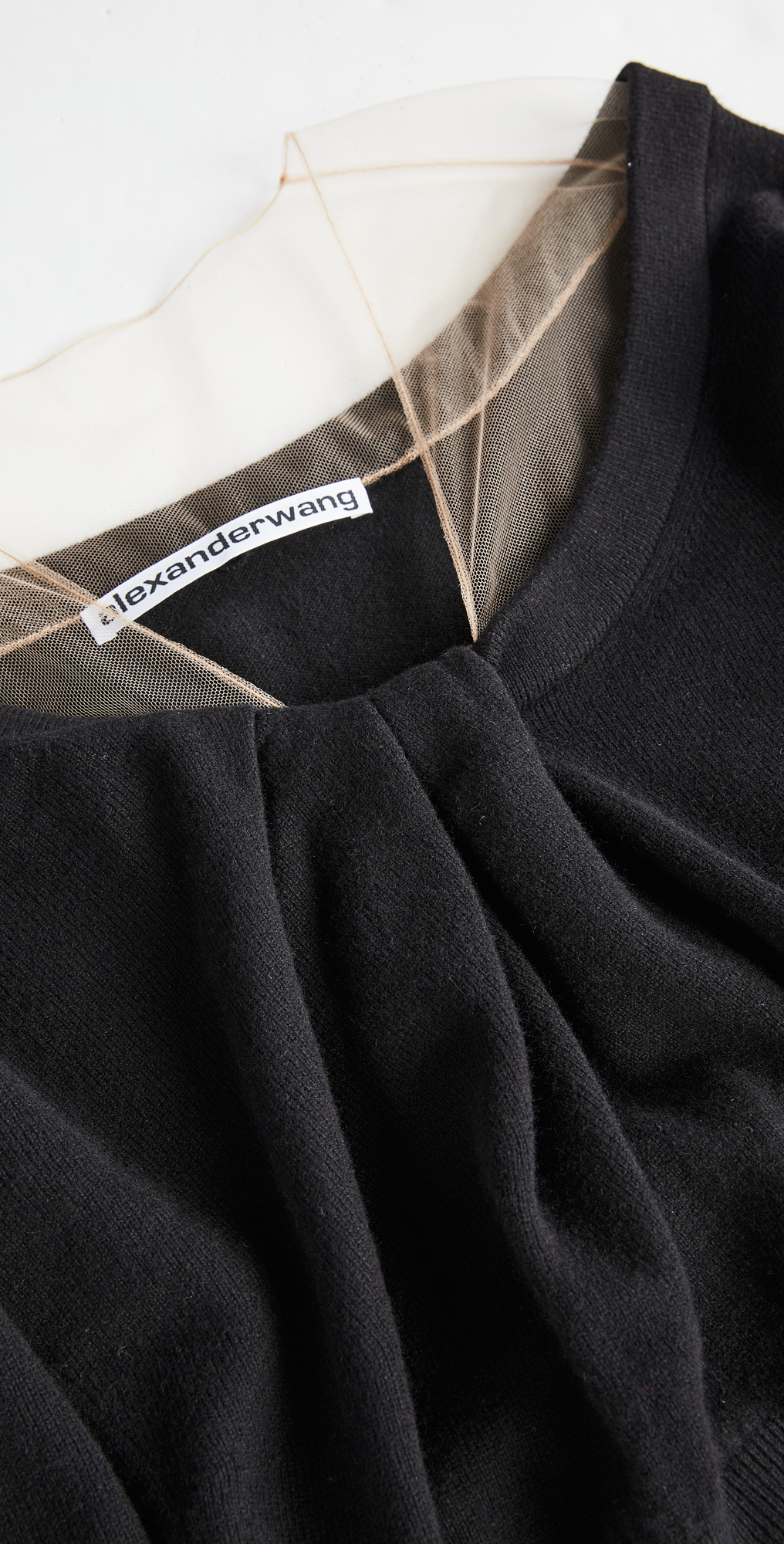 Alexander wang pullover with illusion tulle clearance
