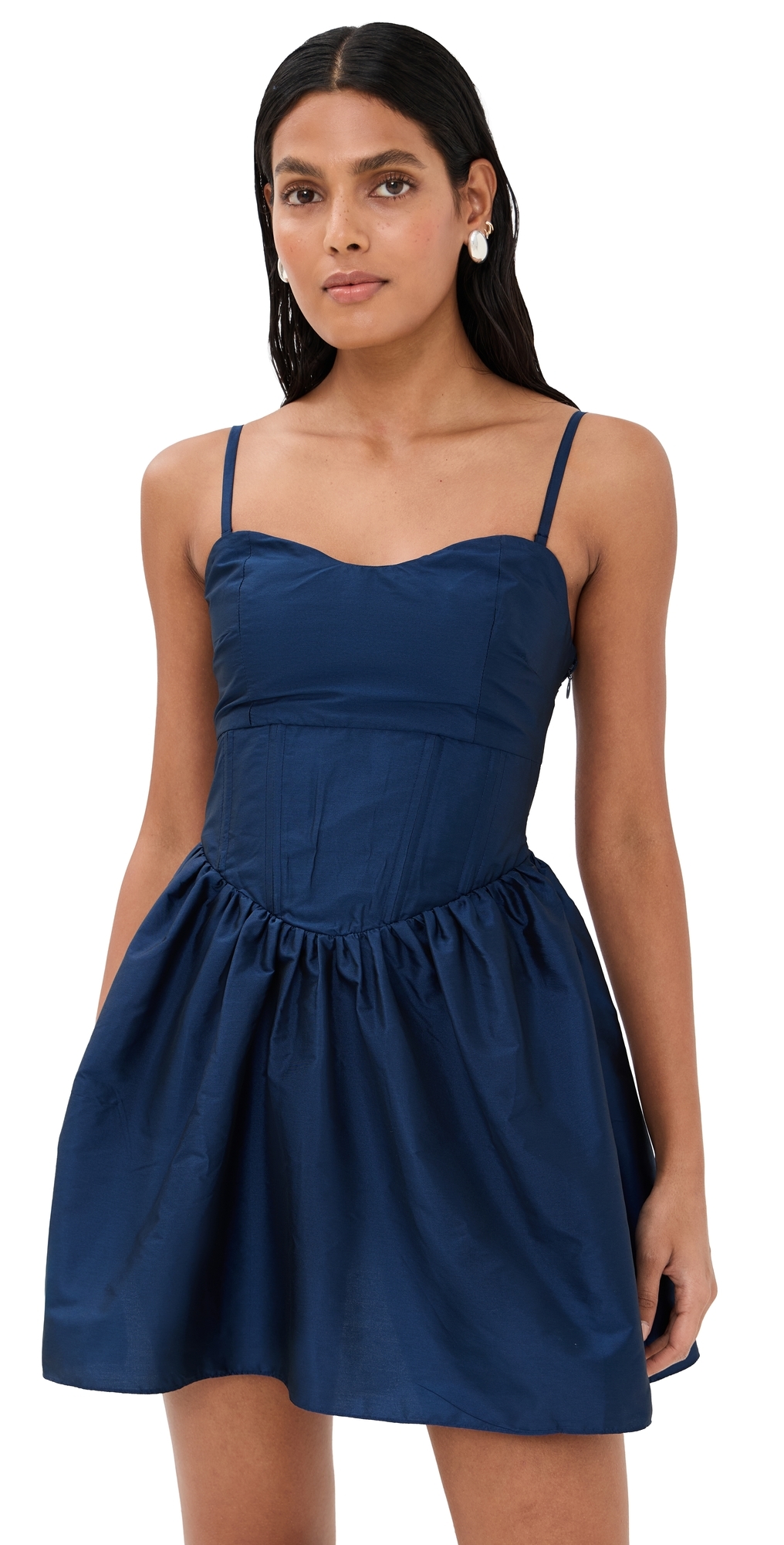 Azeeza Naina Mini Dress Navy In Blue