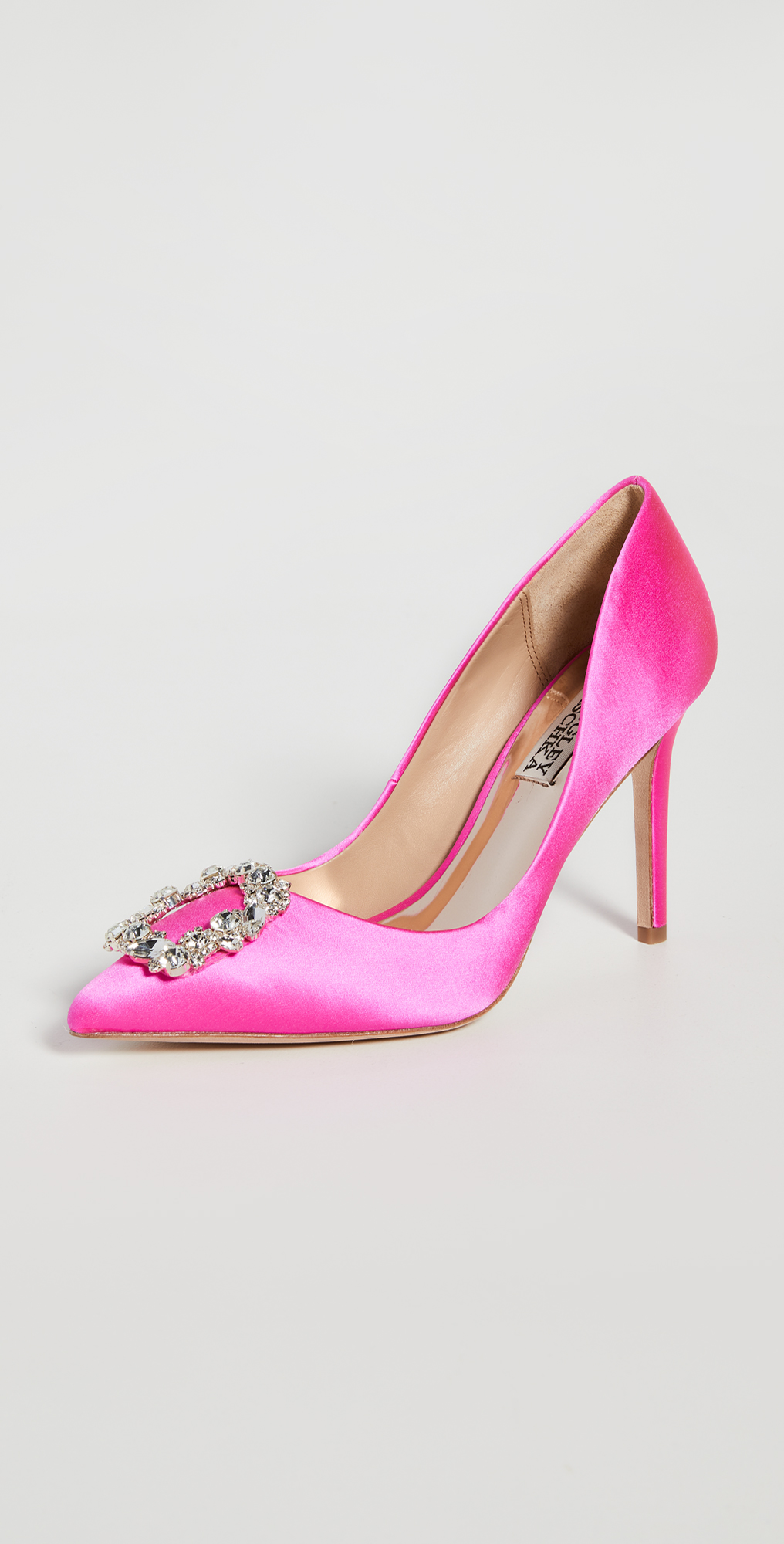Badgley mischka pink heels clearance