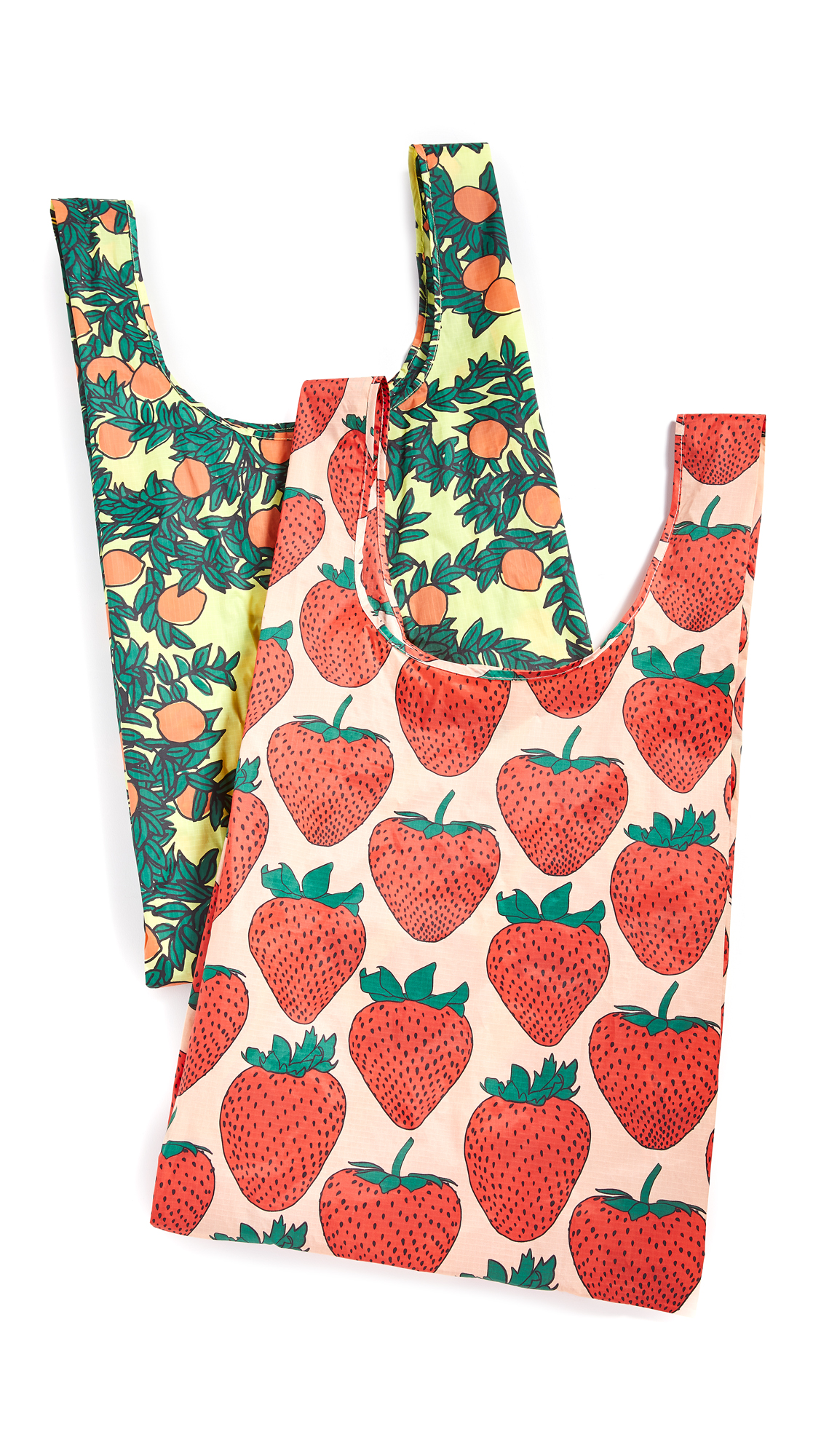 Shop Baggu Big Double Set In Strawberry Orange Tree