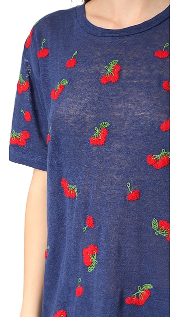 Banner Day Embroidered Cherries Tee Shopbop