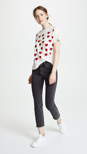 Banner Day Hearts Tee Shopbop Use Code Spring Save Up To 25