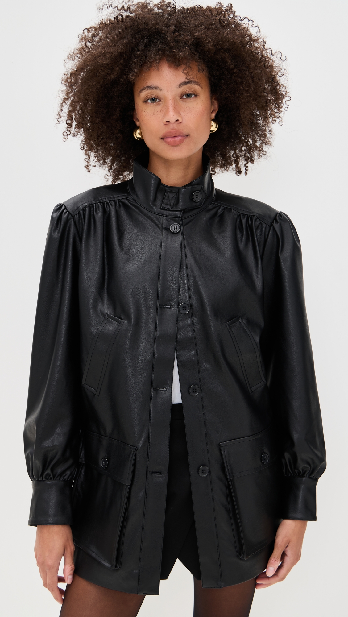 BARDOT Clements Vegan Leather Jacket thumbnail
