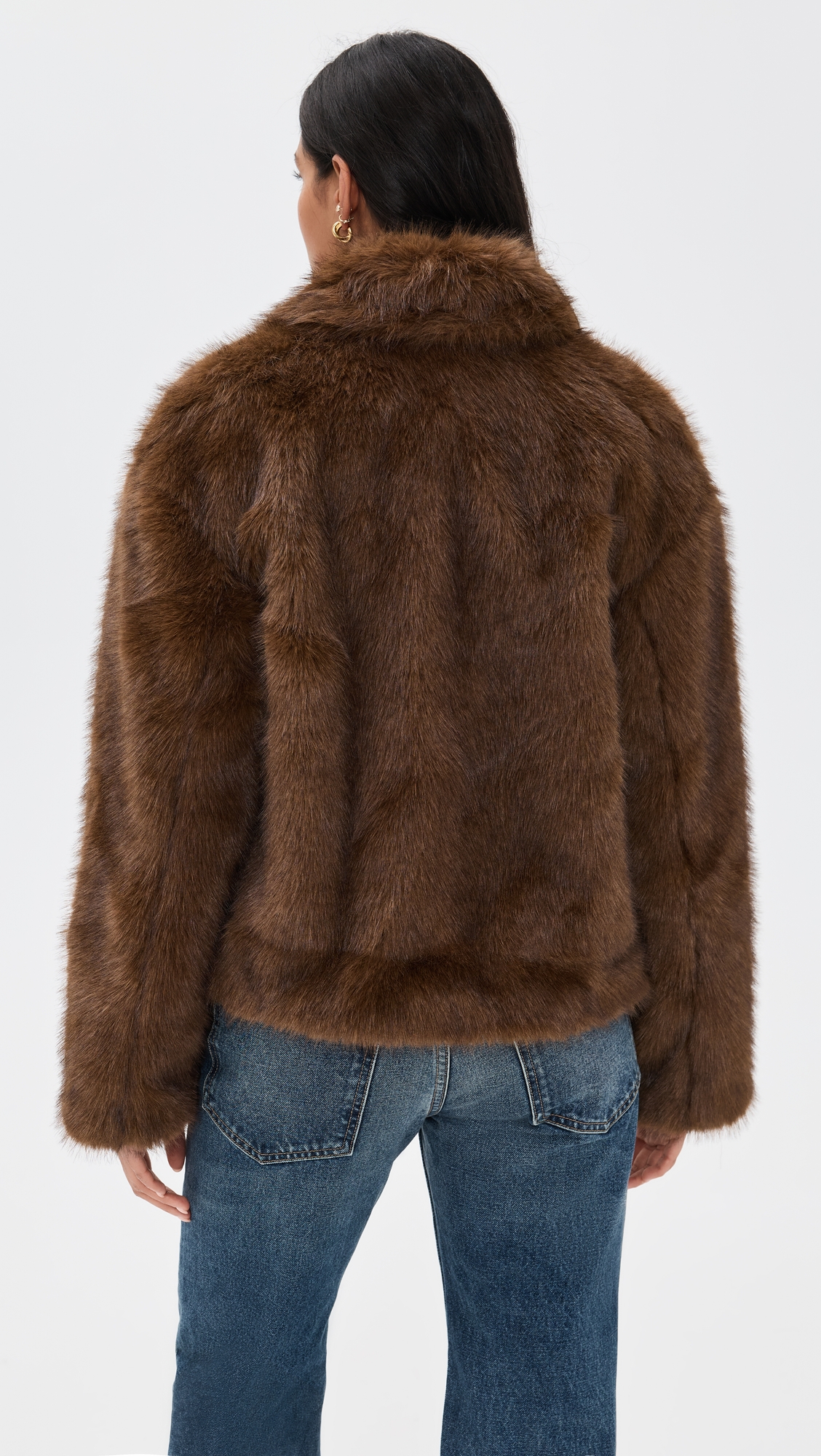 BARDOT Sylvie Zip Faux Fur Jacket thumbnail