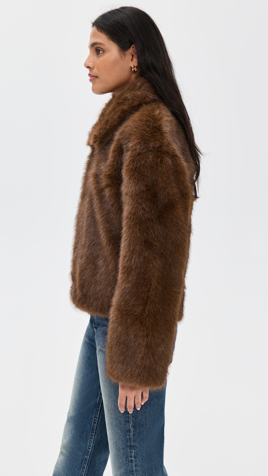 BARDOT Sylvie Zip Faux Fur Jacket thumbnail
