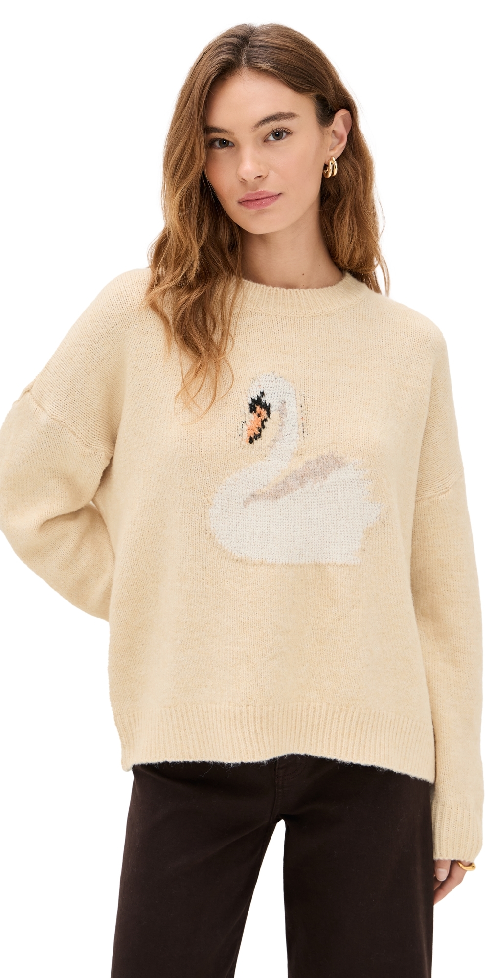 Bailey Rose Swan Sweater Buttermilk In Yellow