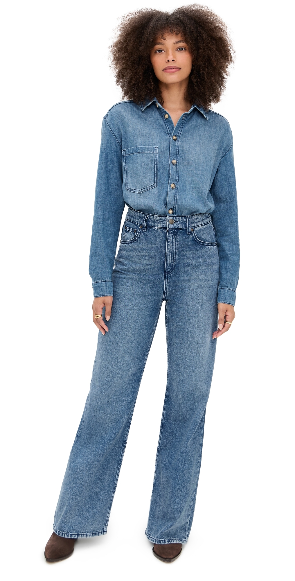 Ba&sh Bloom Jumpsuit Bluejeans In Blue