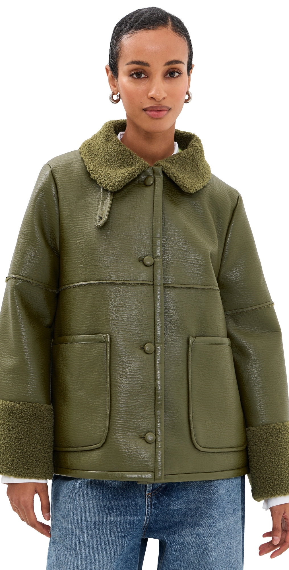 Baum Und Pferdgarten Birdie Jacket Ivy Green In Green