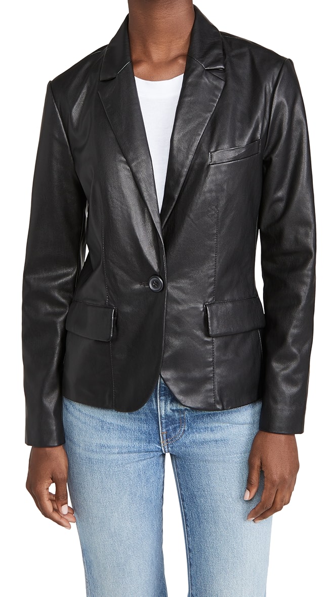 Bb dakota leather blazer clearance