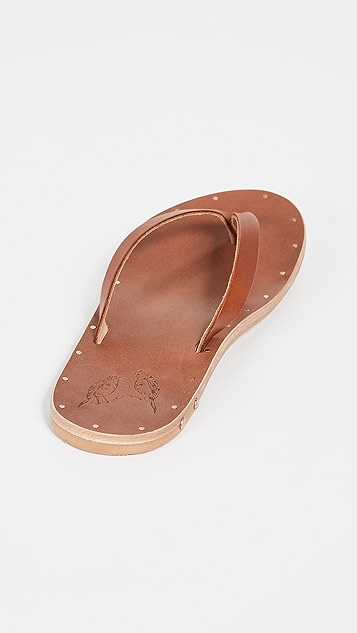 tan flip flop
