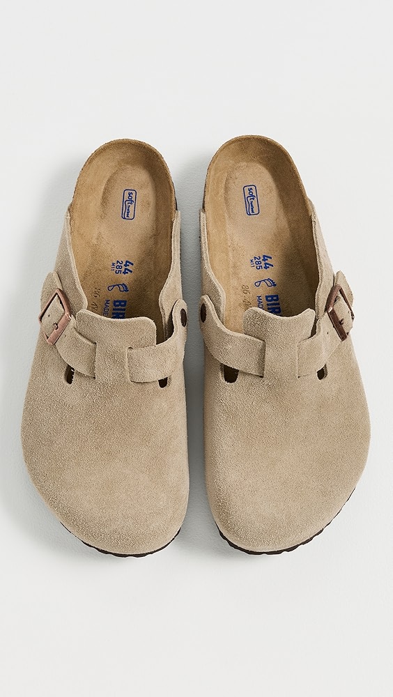 BIRKENSTOCK Boston Soft Footbed Clogs ☆ ボストン Unisex Boston | Soft Footbed | Suede | Taupe – Birkenstock Midtown