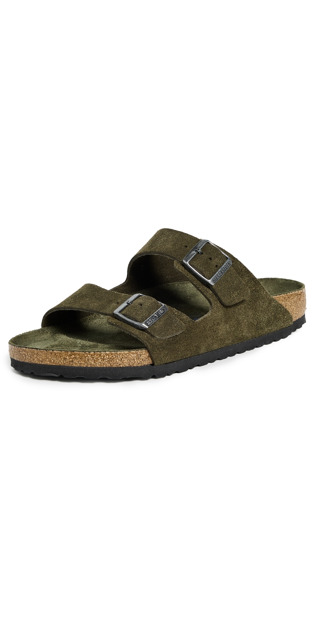 Birkenstock Arizona Soft Footbed Sandals Thyme In Green