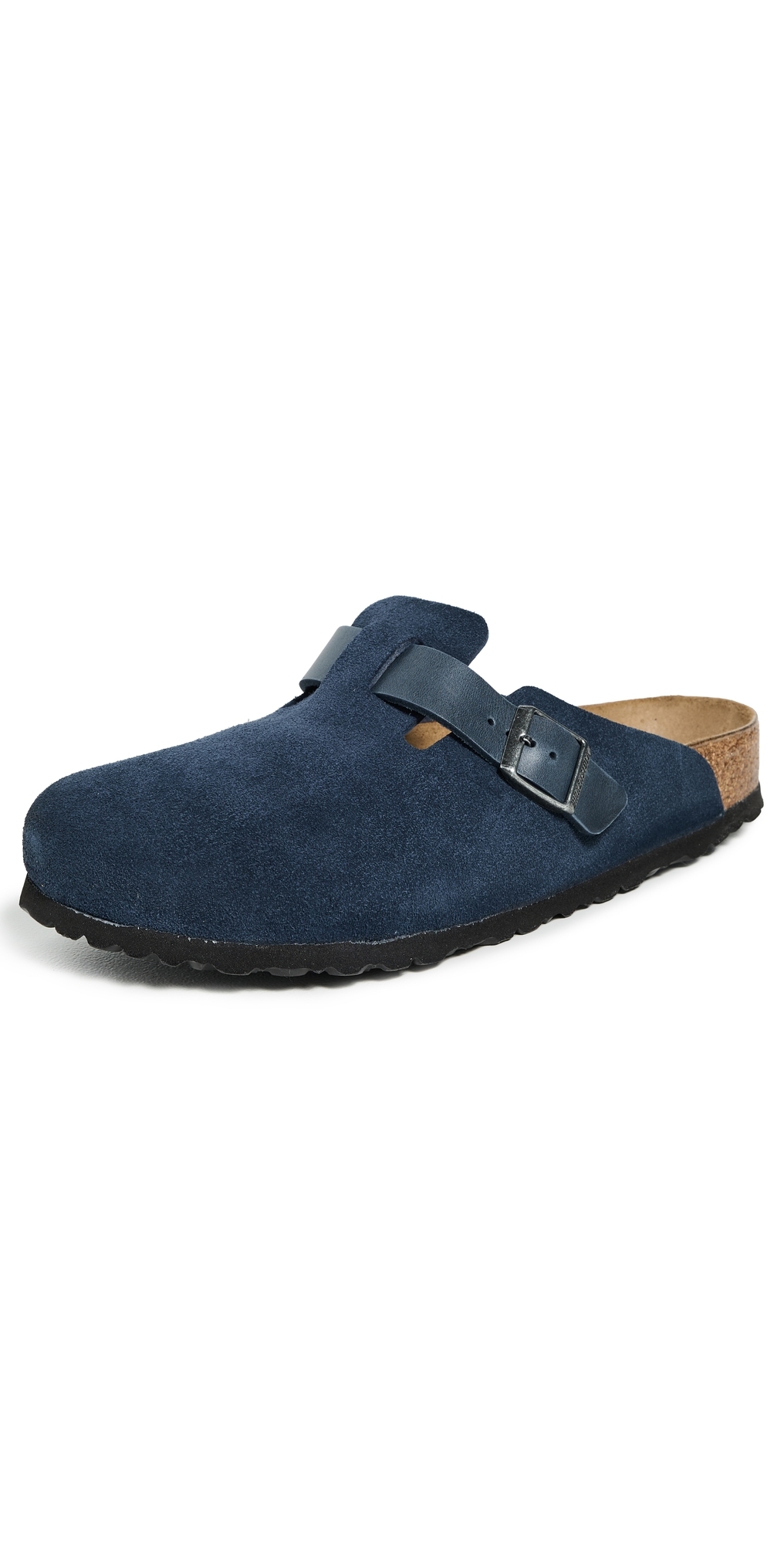 Birkenstock Boston Slippers New Navy In Blue