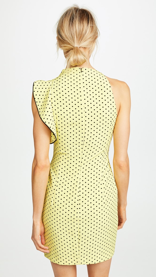 black halo pabla mini dress