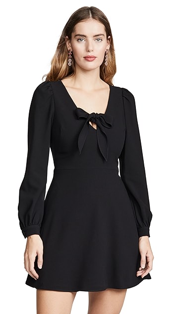 Black halo briar mini dress clearance