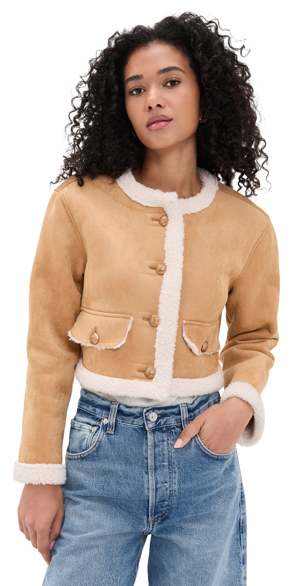 Blanknyc Cropped Jacket In Neutral