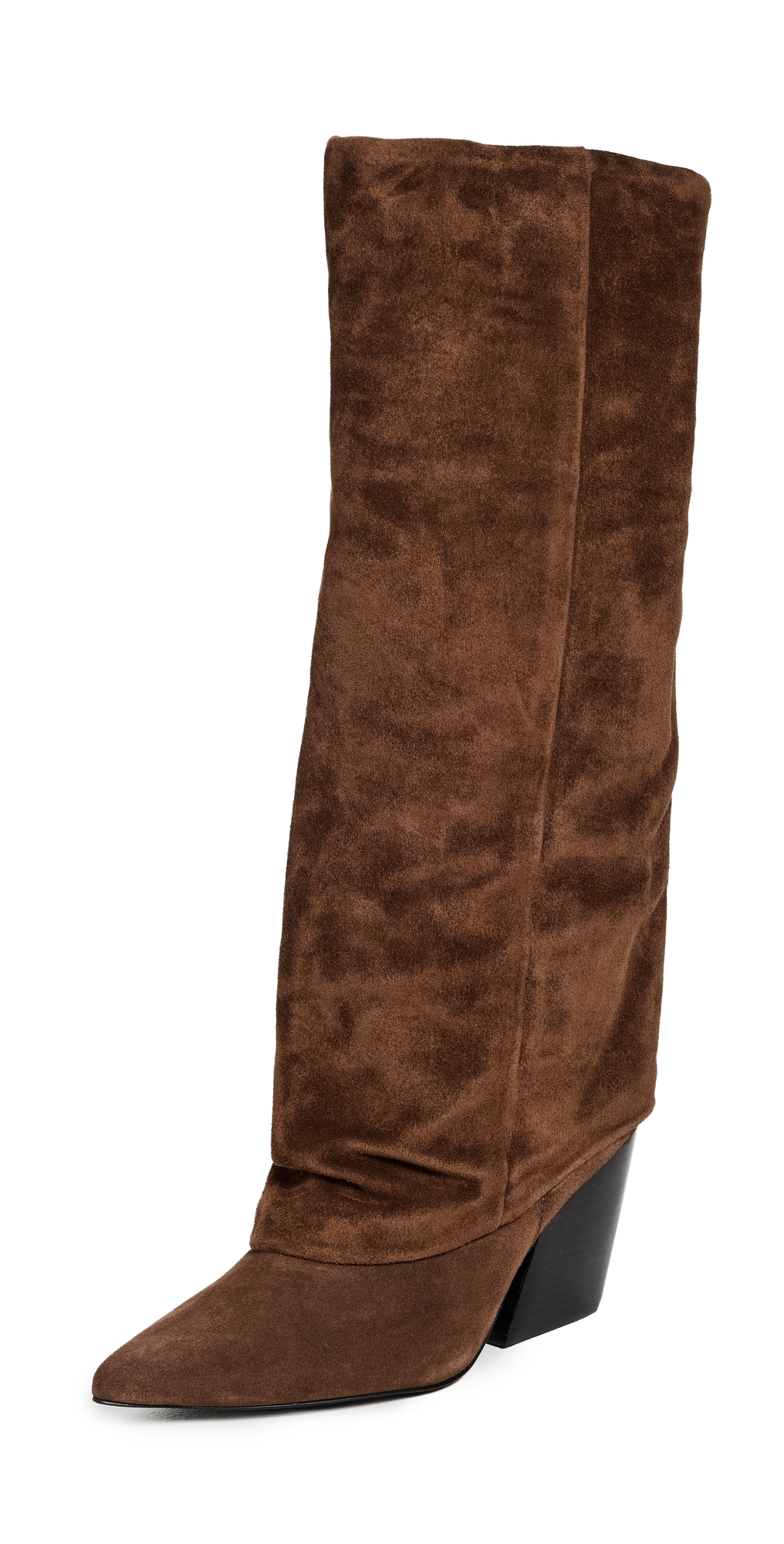 Black Suede Studio Nev Boots Brownie Suede In Burgundy