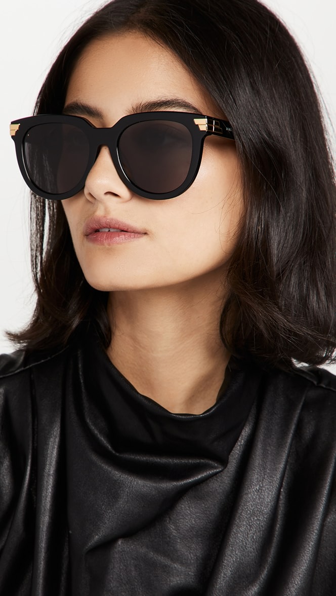 Bottega veneta round acetate sunglasses clearance