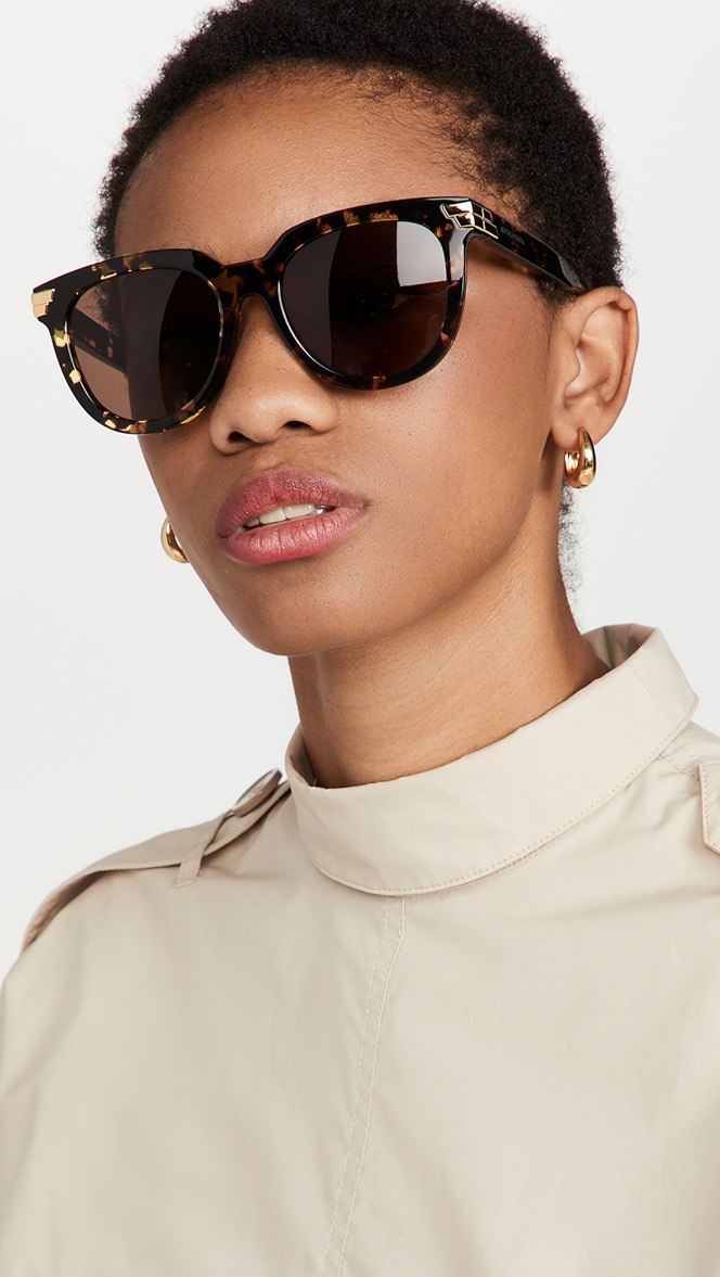 Bottega veneta round acetate sunglasses clearance