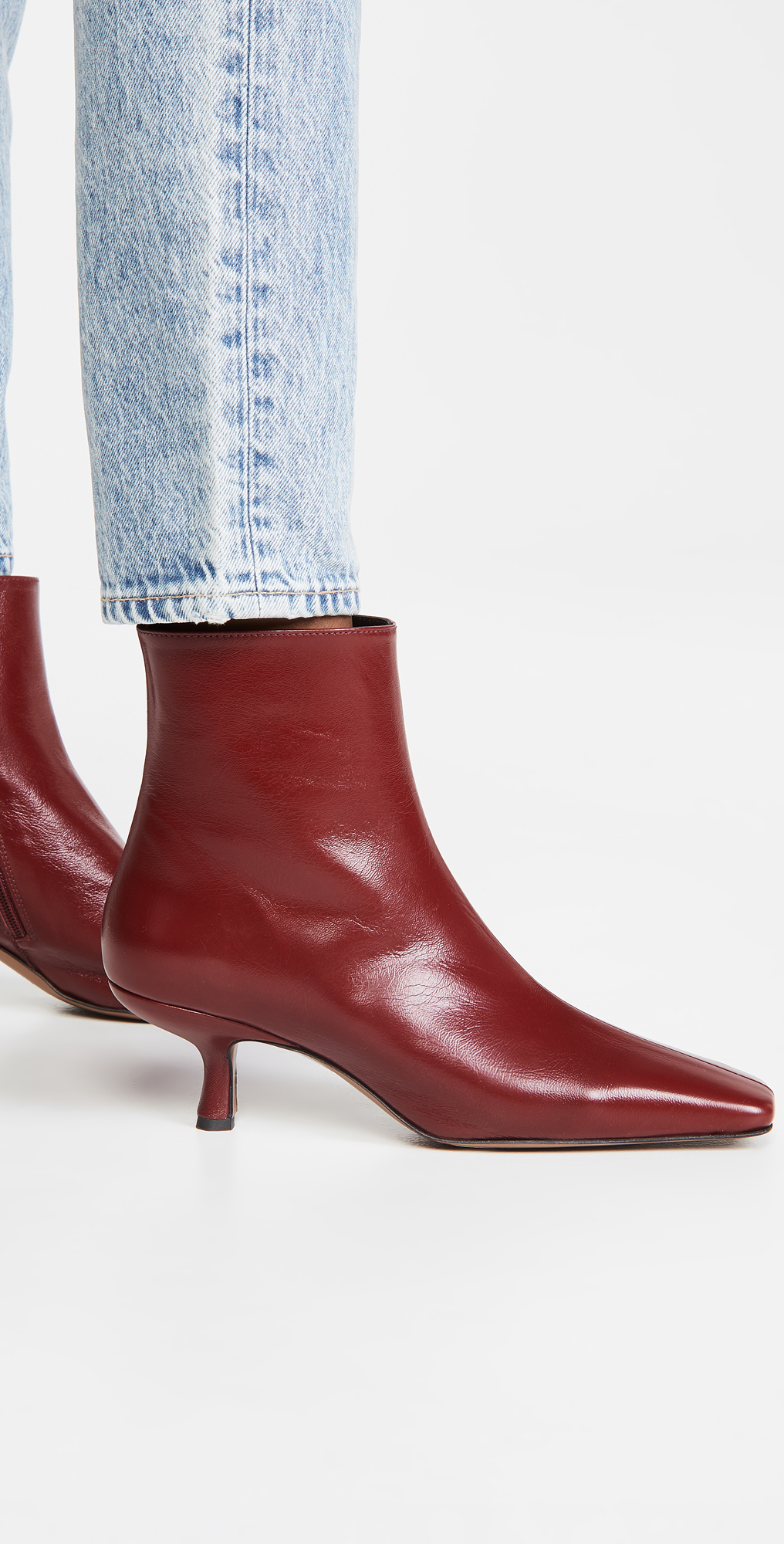 By far lange leather ankle boots clearance