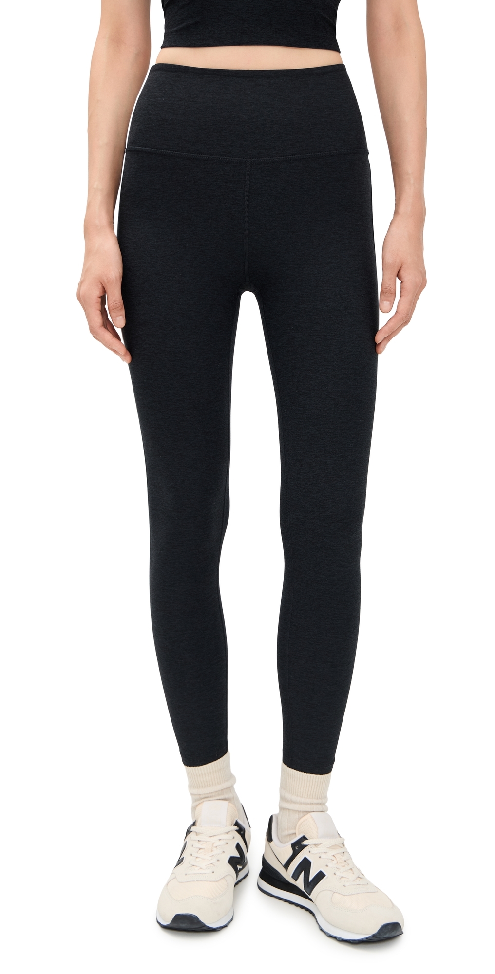 Beyond Yoga Spacedye Ready Midi Leggings Darkest Night In Black
