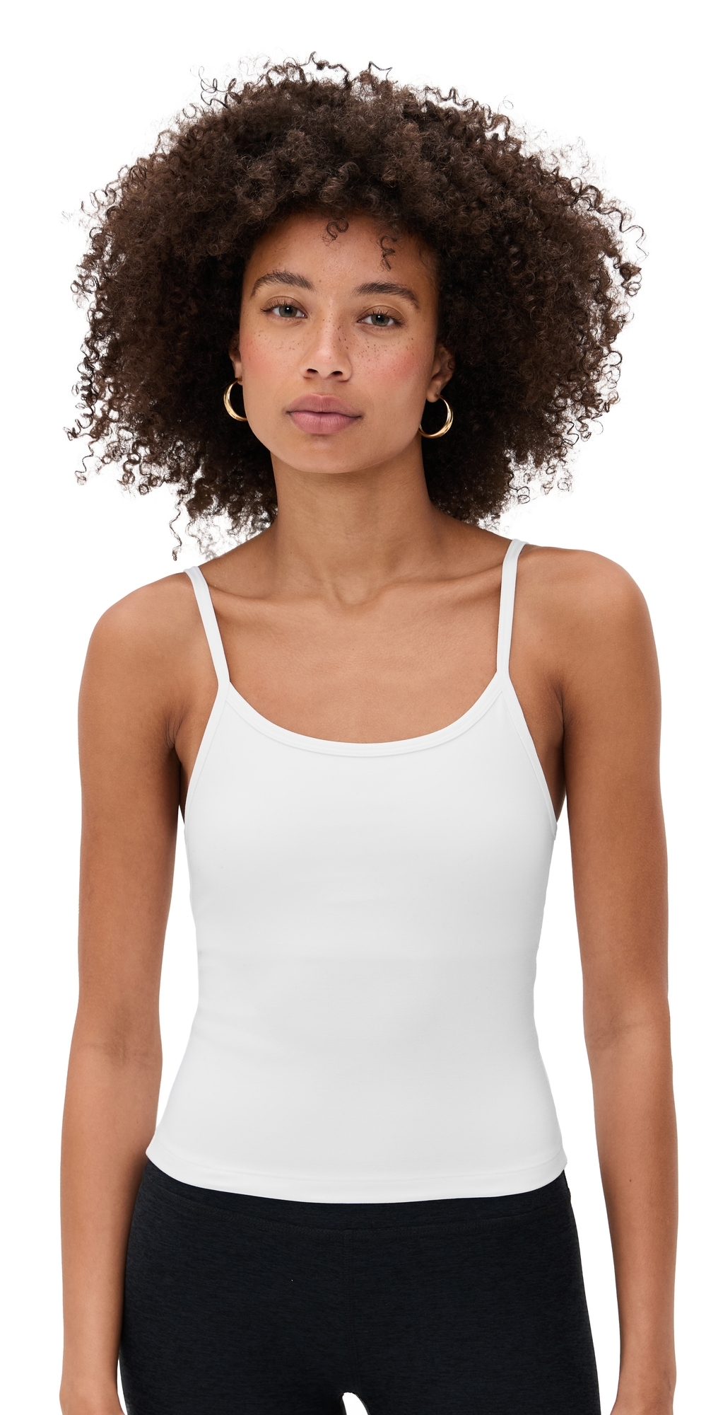 Beyond Yoga Spacedye Forever Waist Length Tank Cloud White In White
