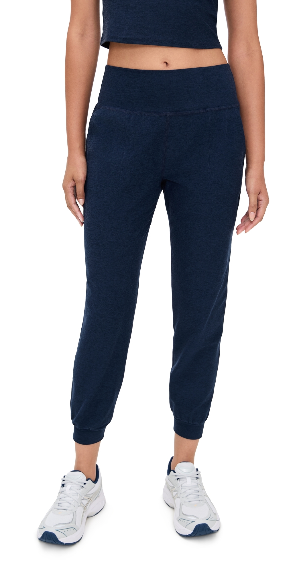 Beyond Yoga Spacedye Midi Joggers Nocturnal Navy In Blue