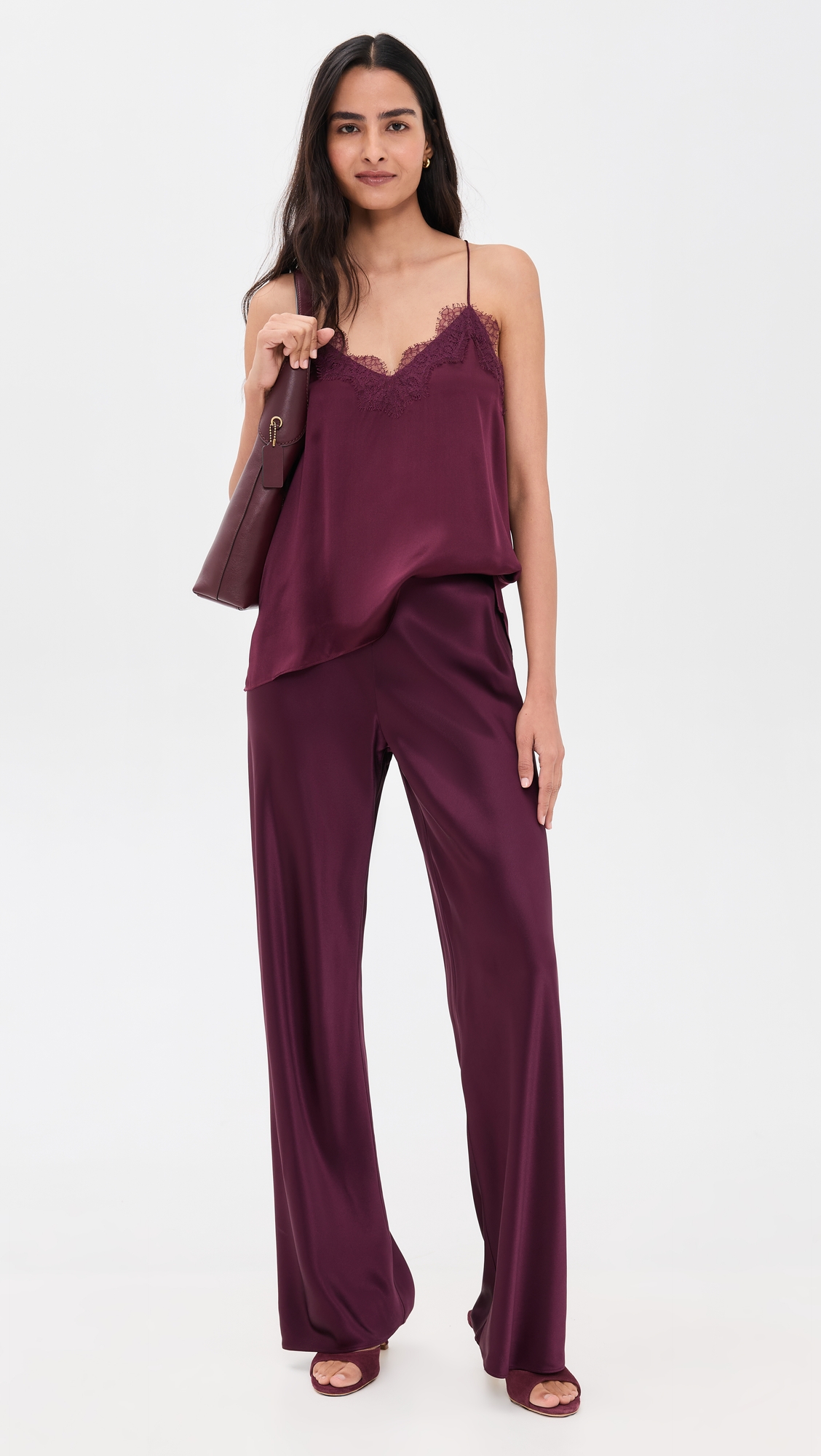 CAMI NYC Racer Charmeuse Camisole thumbnail