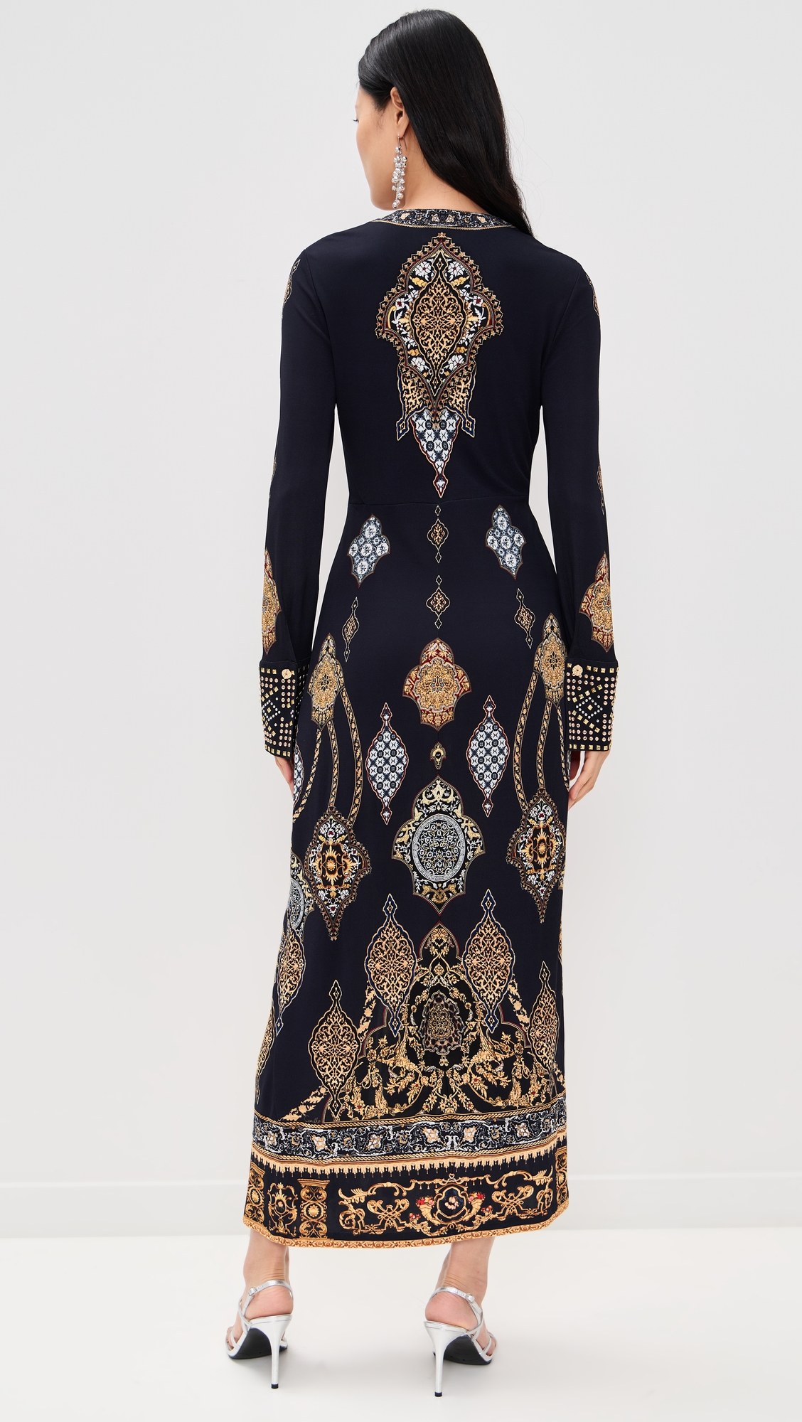 Camilla Long V Neck Twist Front Jersey Dress thumbnail
