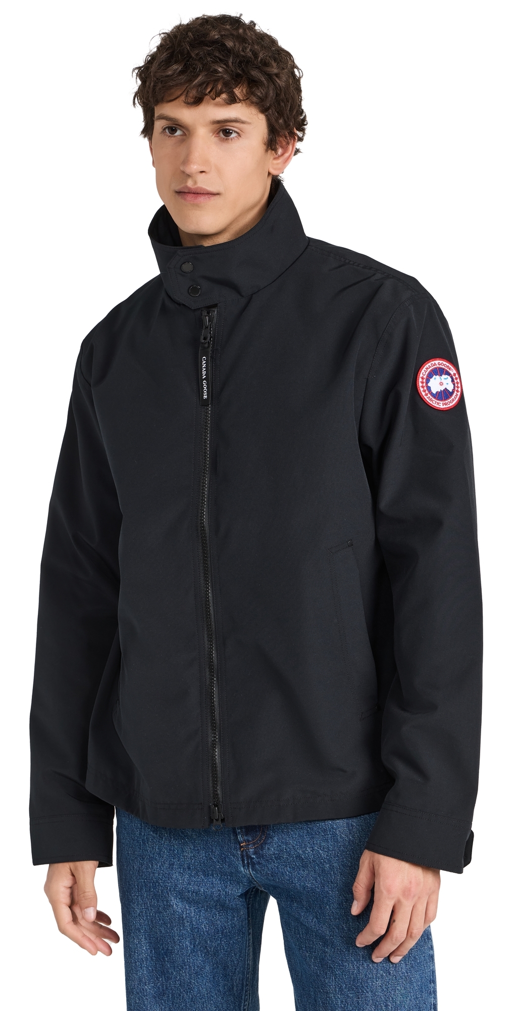Canada Goose Navy Rosedale Jacket In Black - Noir