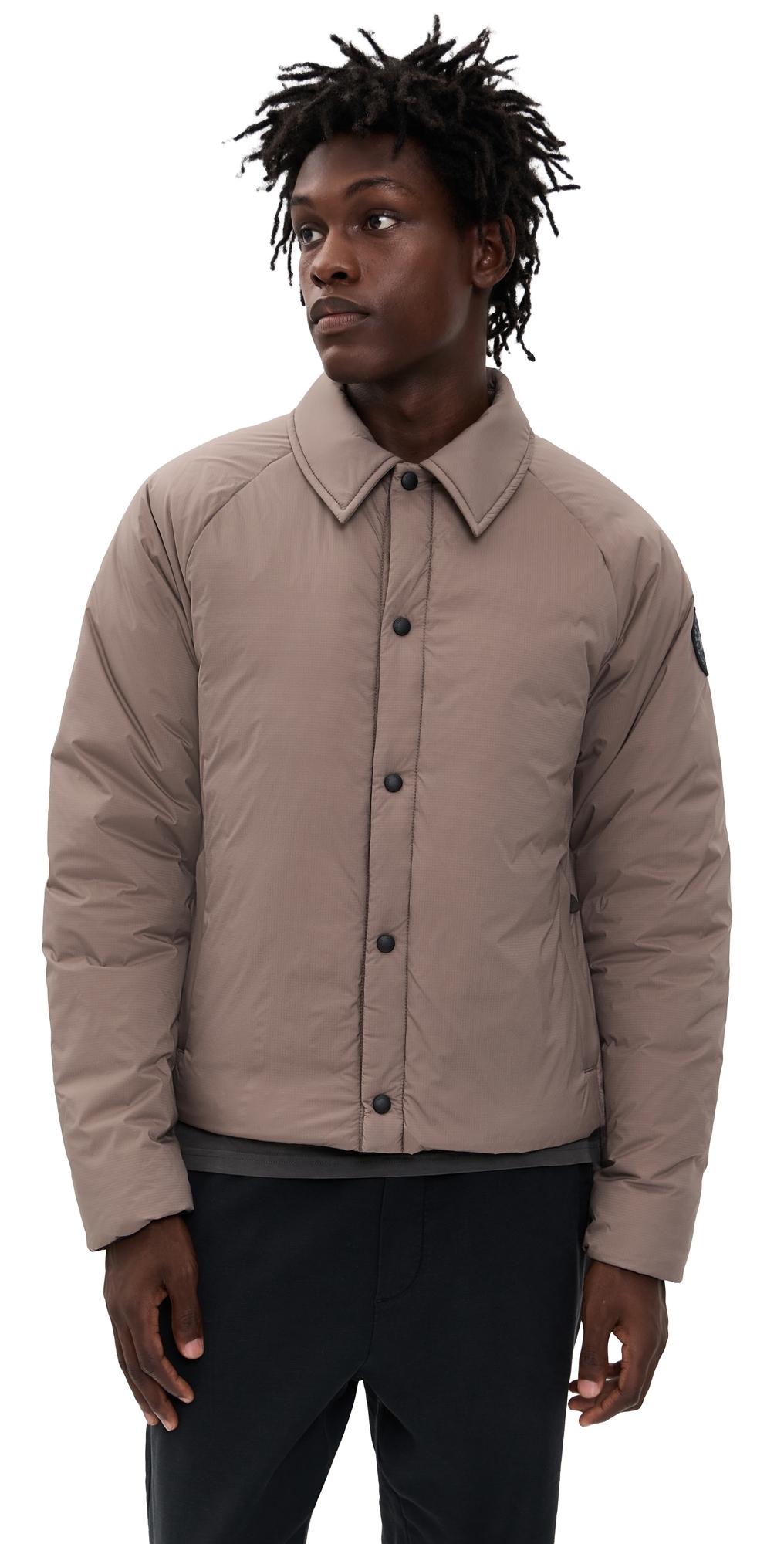 Canada Goose Lodge Coach Jacket Taupe Grey In Gray