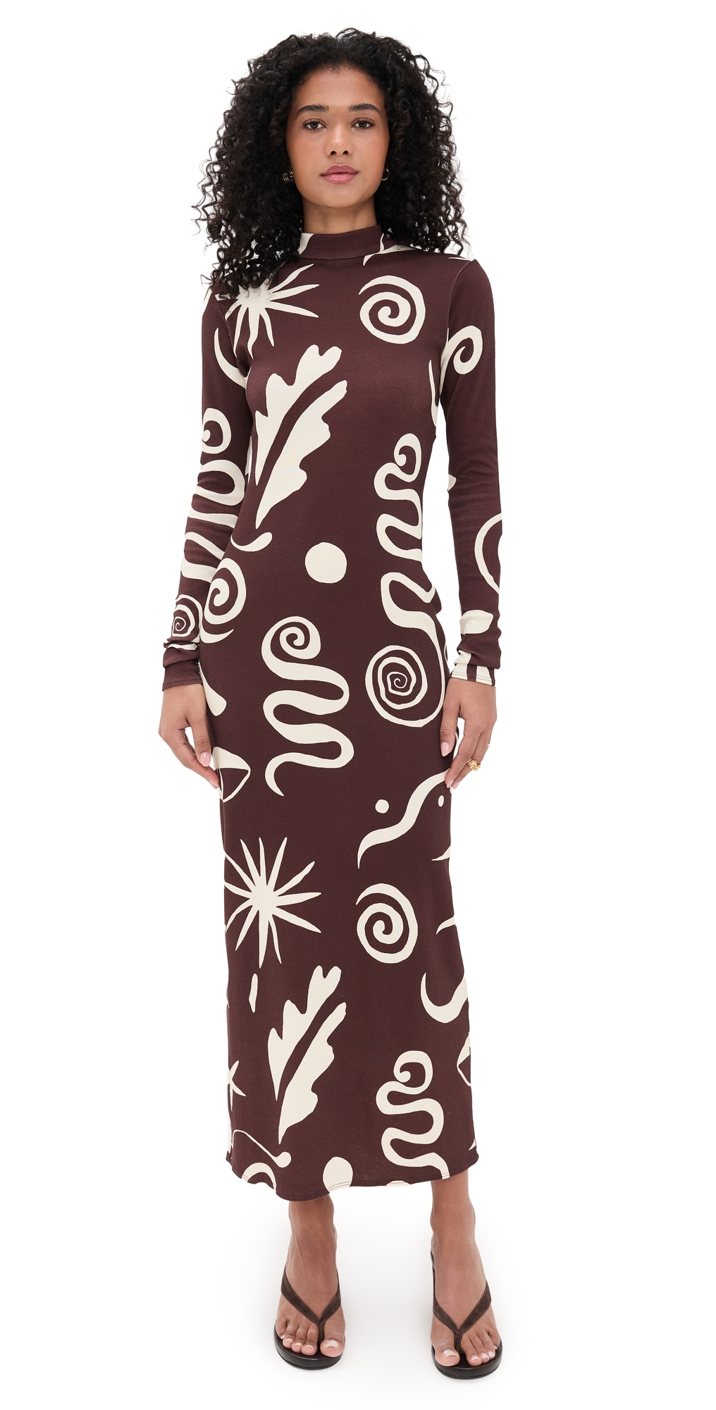 Cala De La Cruz Rebecca Dress Cairocafe In Brown