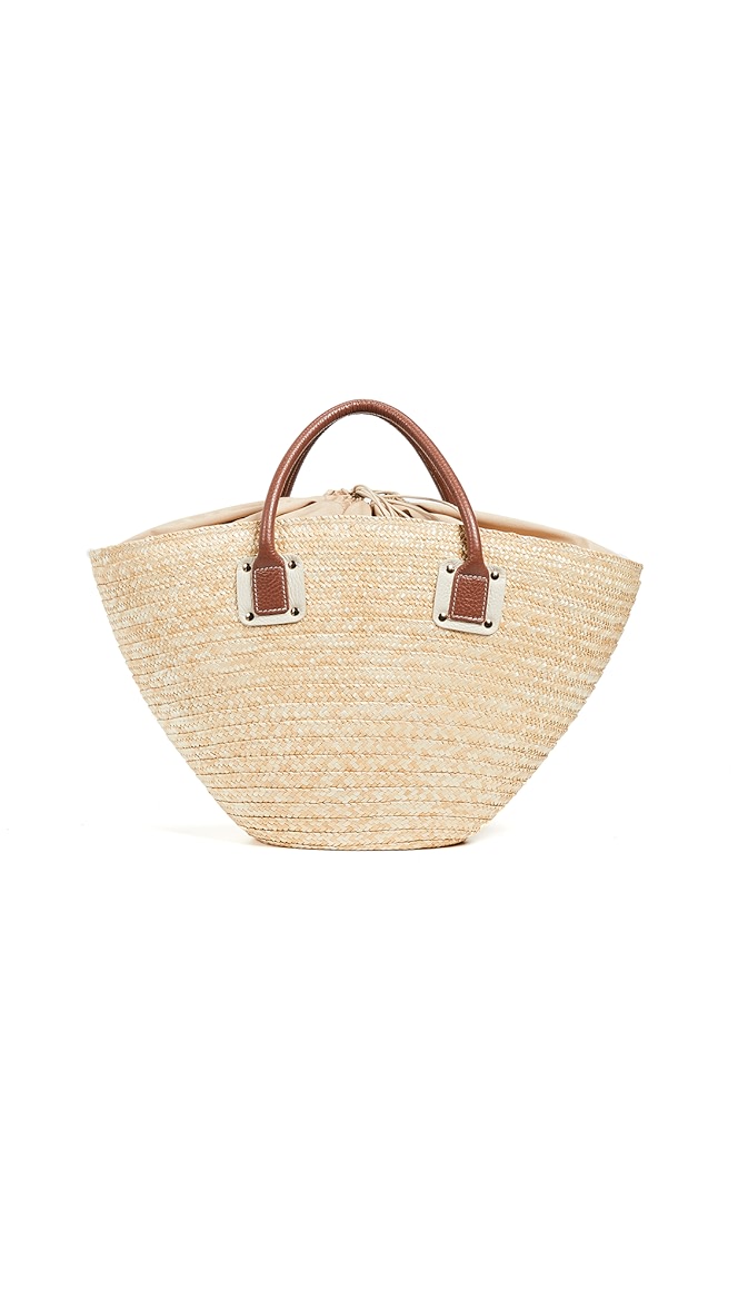 Caterina bertini straw tote clearance