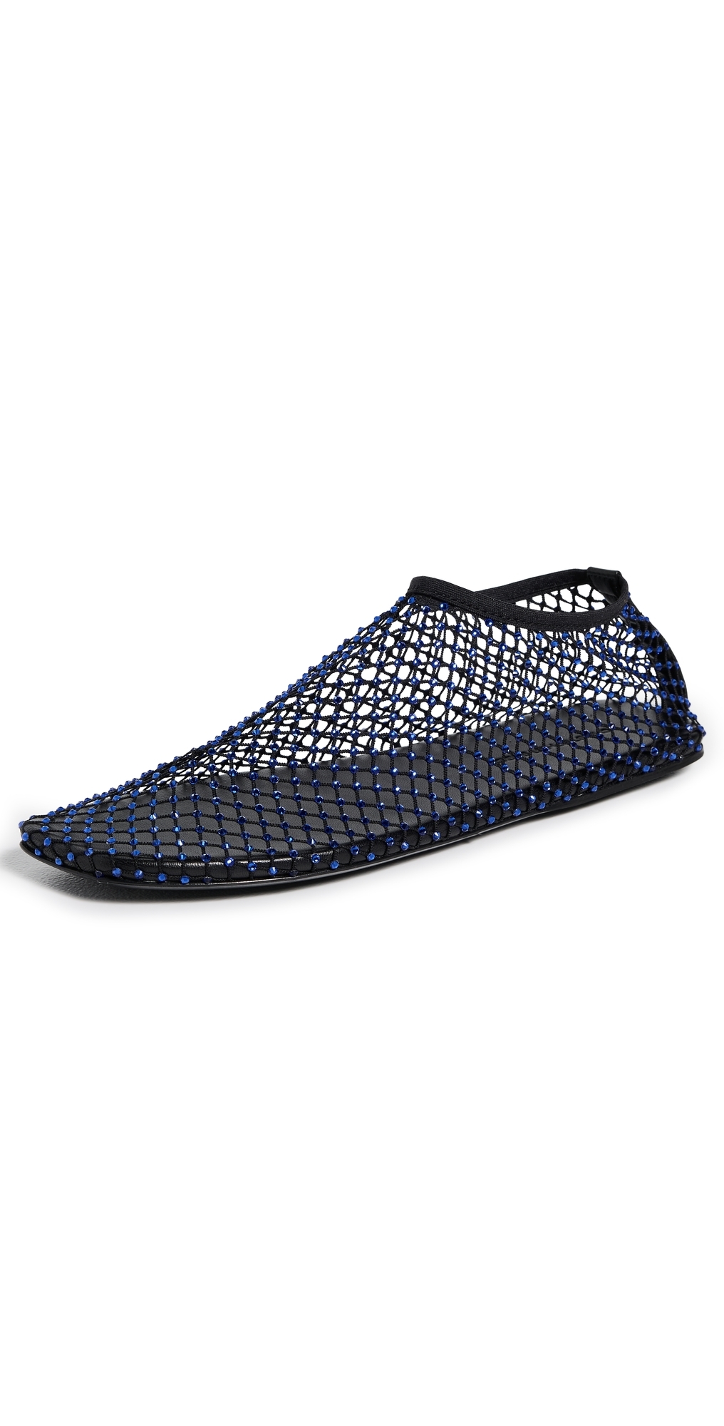 Christopher Esber Mesh Embellished Minette Ballet Flats In Blue