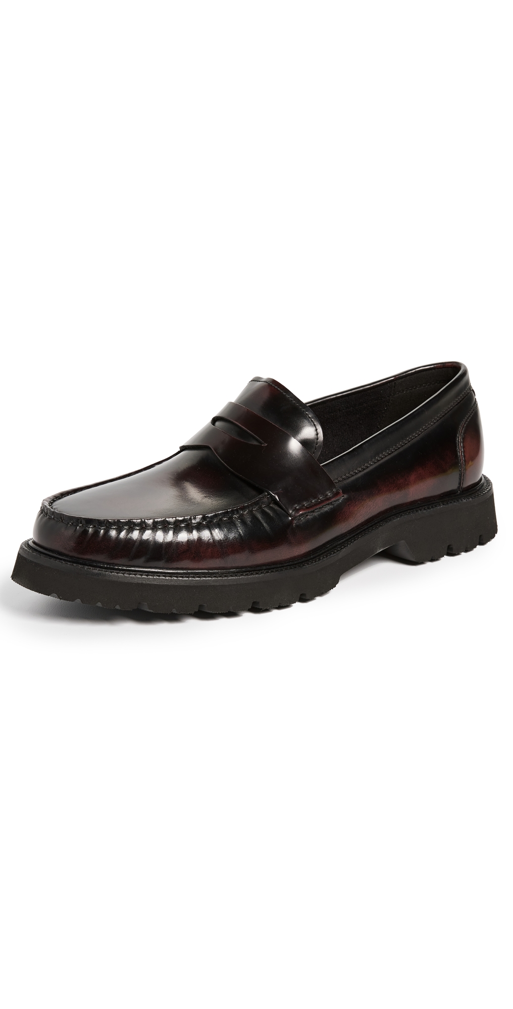 Shop Cole Haan American Classics Penny Loafers Deep Burgundy/black