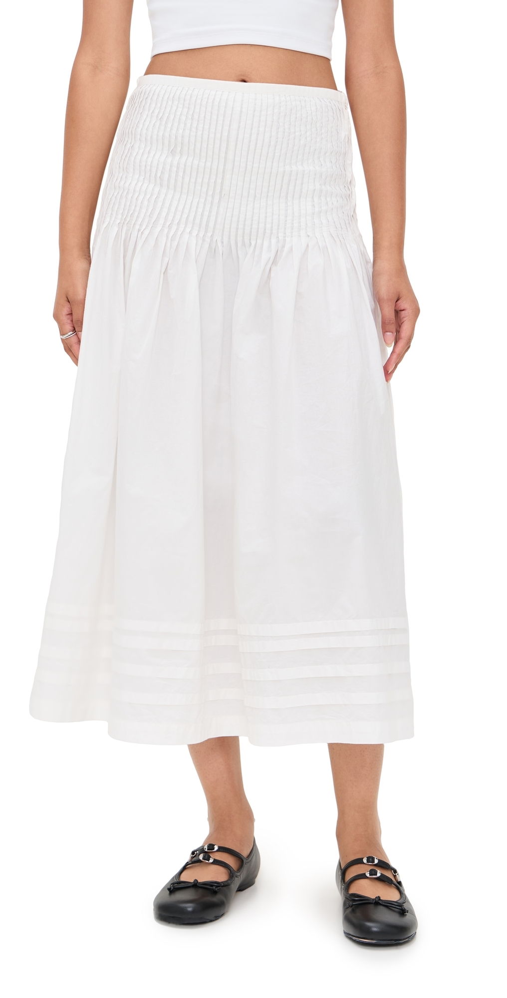 Ciao Lucia Rosa Skirt White In White