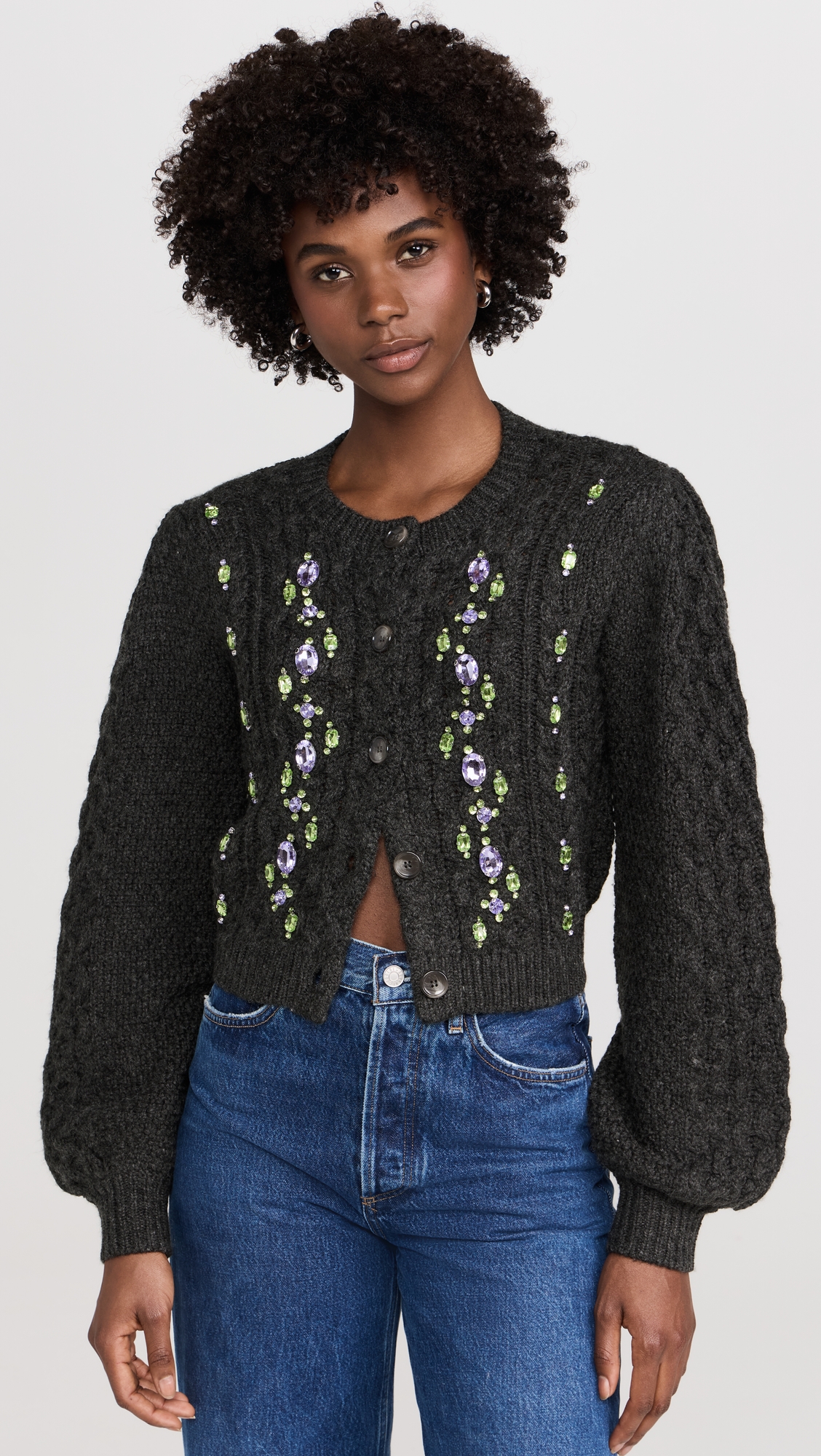 トップス herlipto Bijou Cable Knit Cardigan herlipto Bijou Cable Knit Cardigan