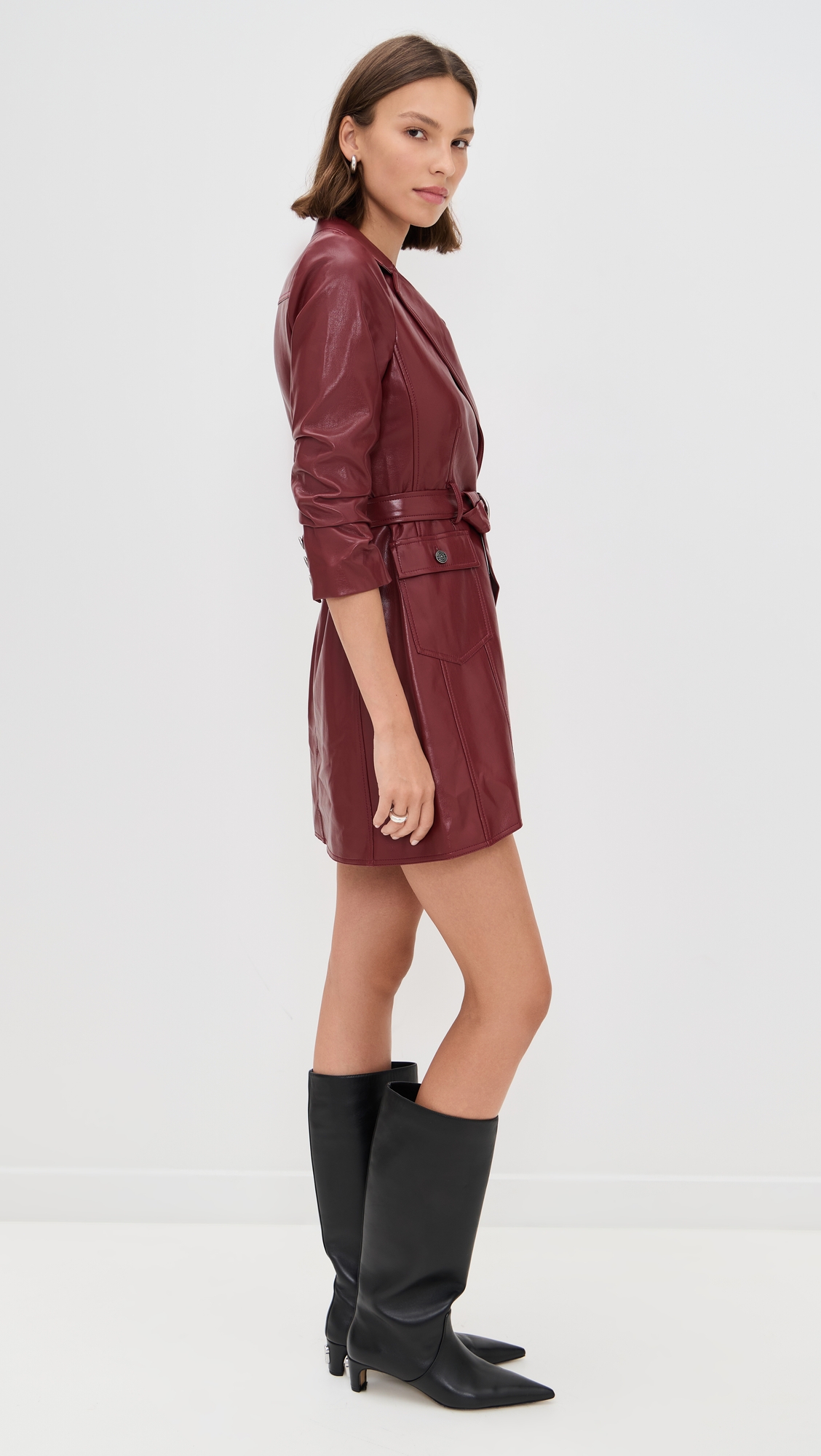 Cinq à Sept Vegan Leather Jenessa Dress thumbnail