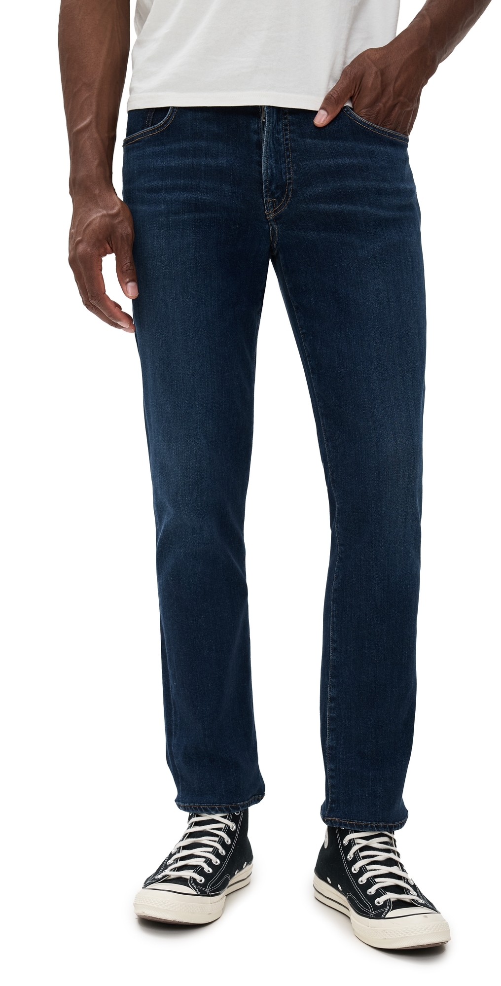 Citizen Of Humanity Elijah Cashmere Denim Straight Jeans Prospect In Blue