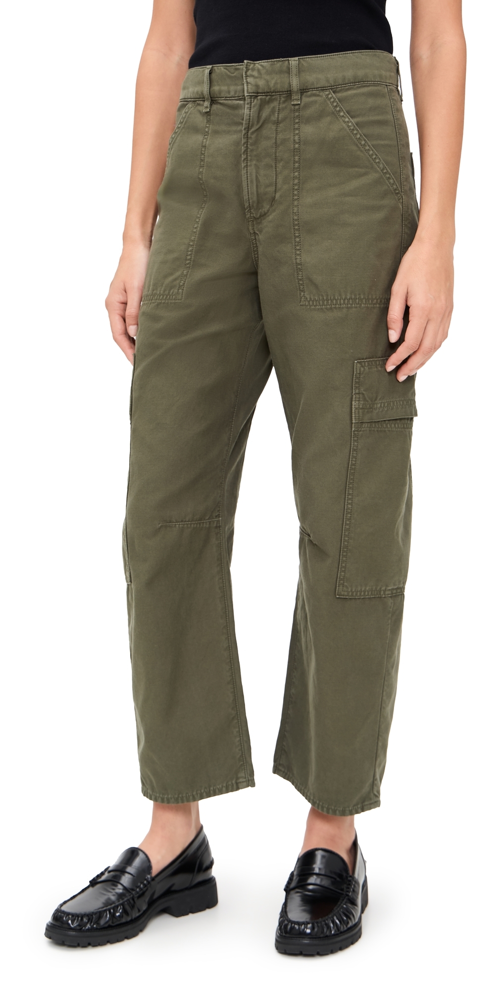 Citizen Of Humanity Marcelle Cargo Pants Dogwood In Green
