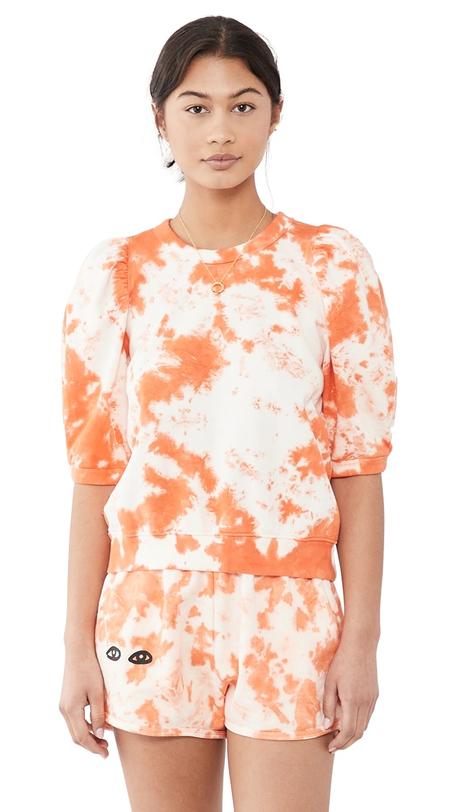 Clare v puff sleeve sweatshirt Outlet