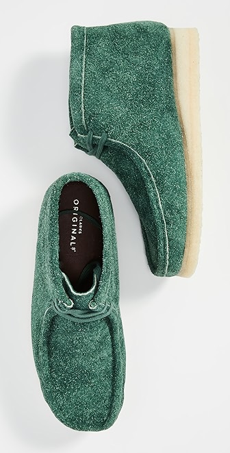 clarks hairy suede